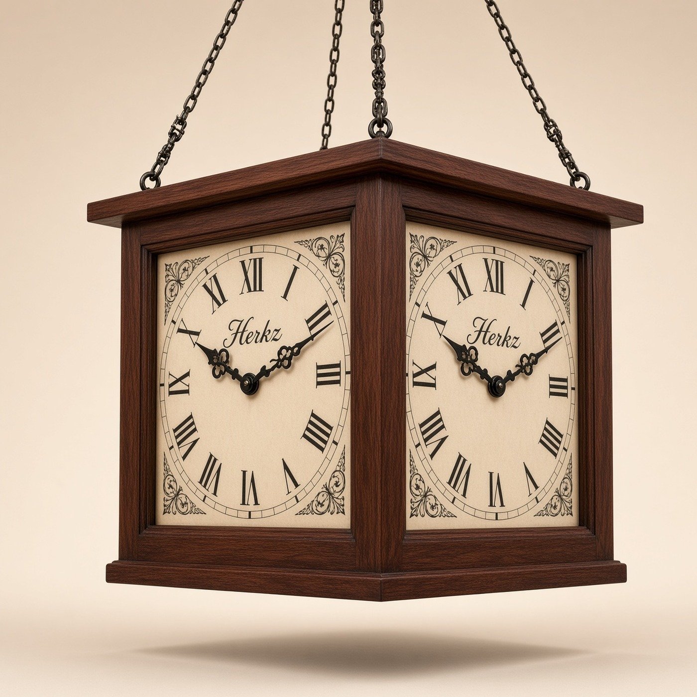 Multi Face Hanging Clock